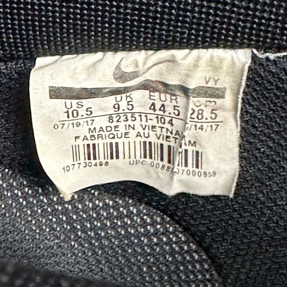 Nike Air Force One 1'07 LV8 Low White Black Orange Shoes #823511-104 Size 10.5 - Picture 11 of 11